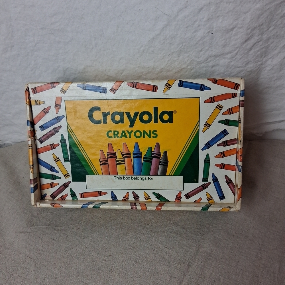 Vintage Crayola Crayons Box - Vibrant Colors